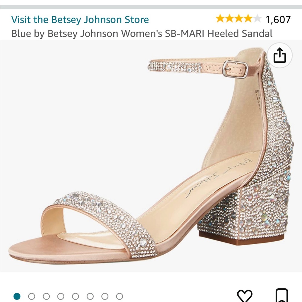 Betsy Johnson Rhinestone Heel